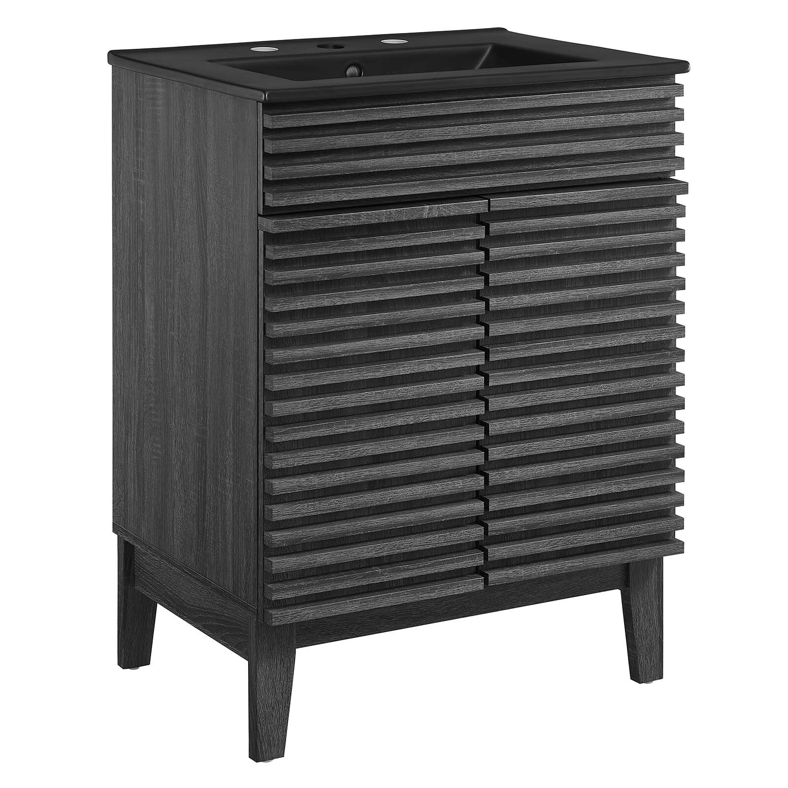 Modway Render 24″ Bathroom Vanity With Sink in Charcoal Black