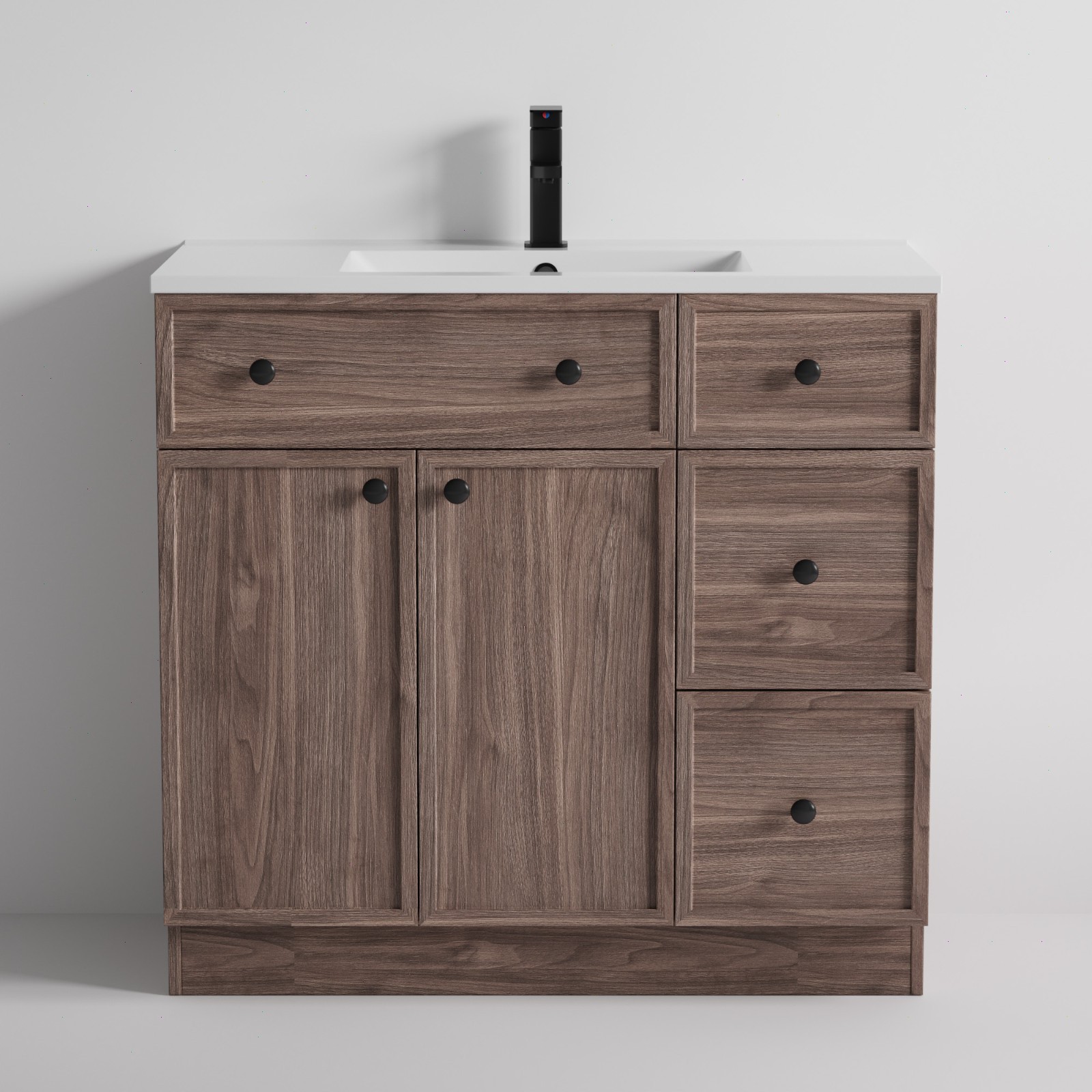 36″/ 48″/ 60″ /72″ Bathroom Vanity Set W/Drop in Sink Faucet Cabinet Combo