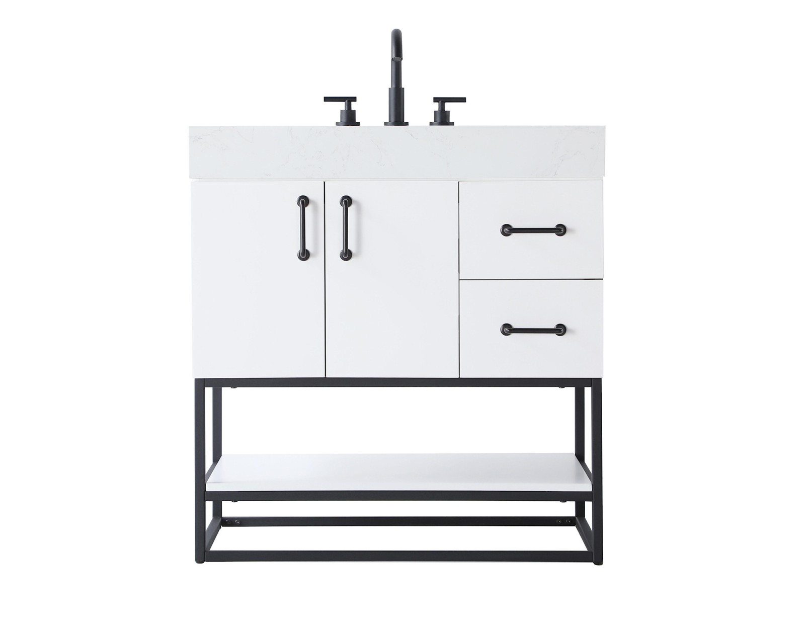 Elegant Lighting VF29232 Caroline 32″ – White