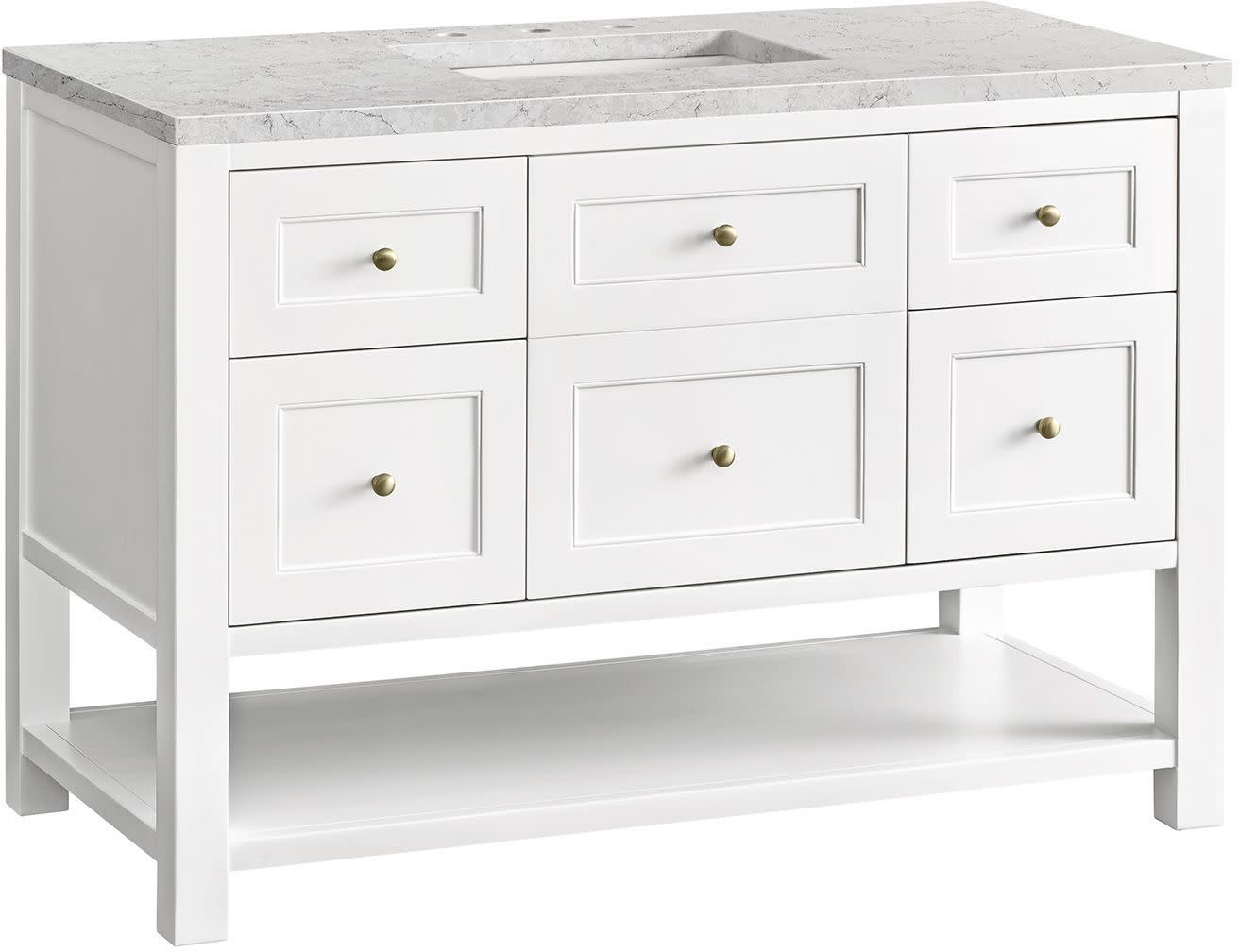 James Martin Vanities 330-V48-FEJP Breckenridge 48″ – White