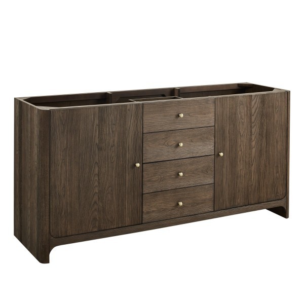 72″ James Martin Gracyn D125-V72-SBL Double Vanity Cabinet Sable