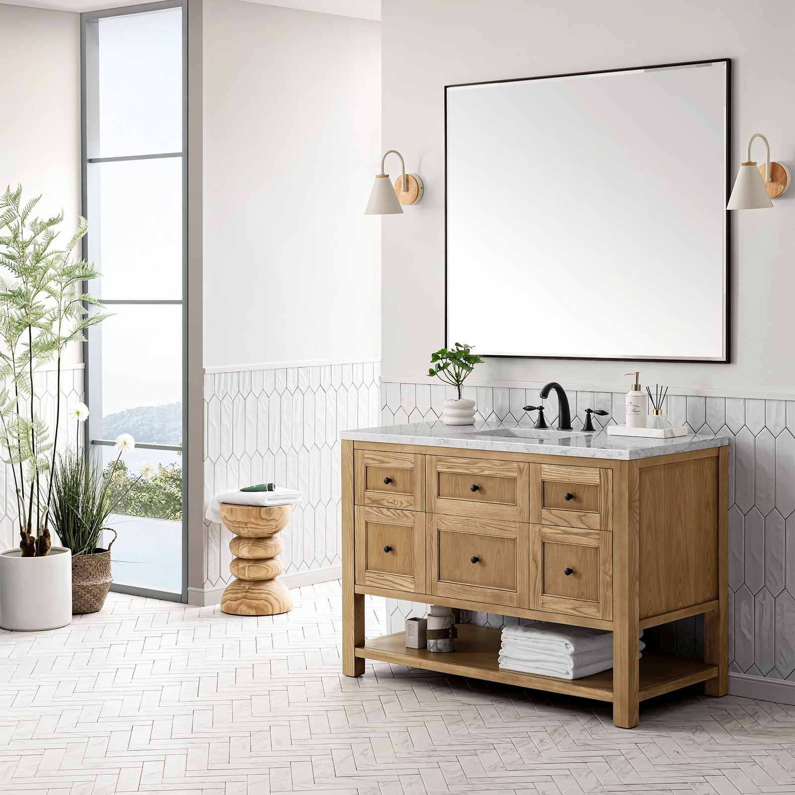 James Martin Vanities 330-V48-FEJP Breckenridge 48″ – White