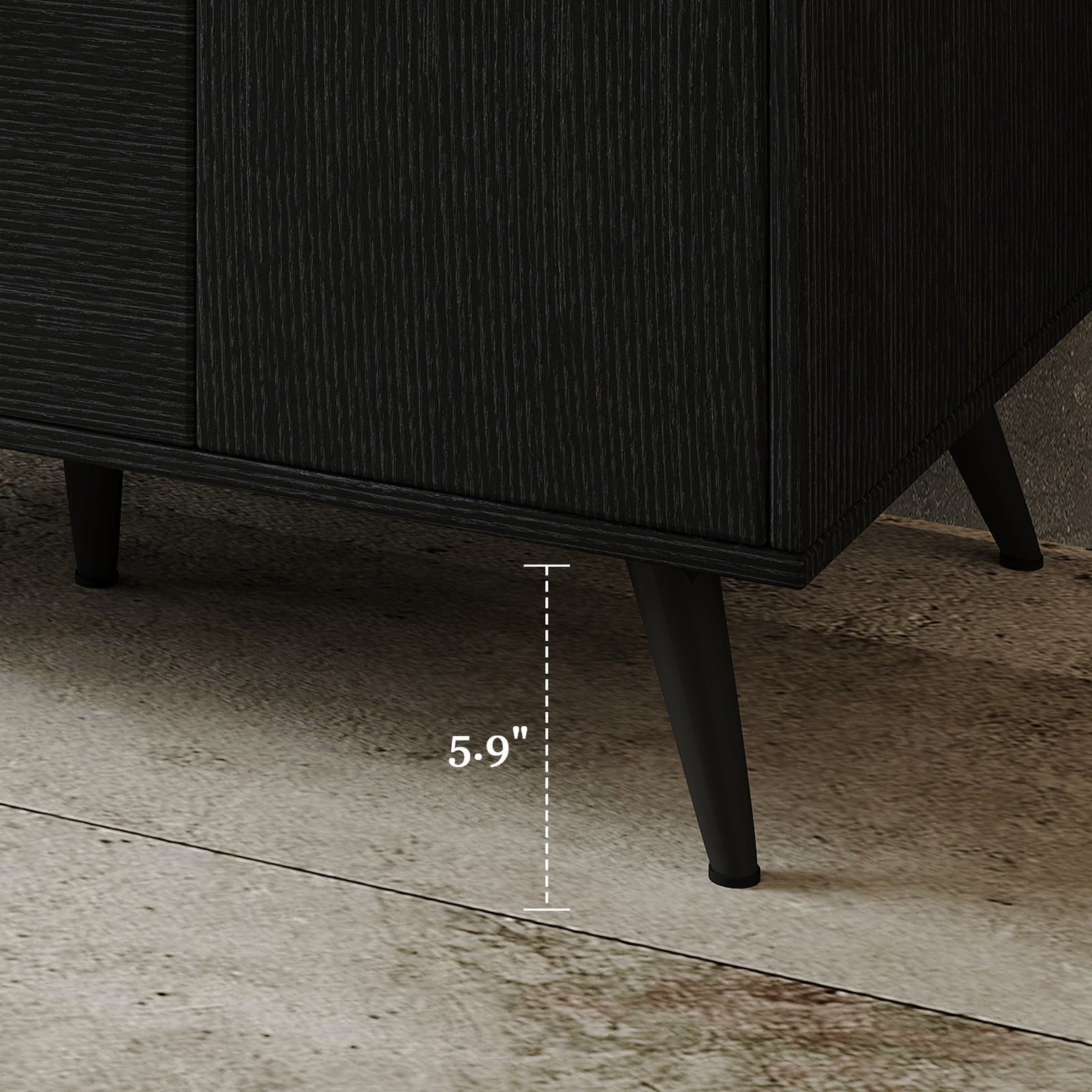 36 Inch Modern Freestanding Bathroom Vanity with Sintered Stone Top