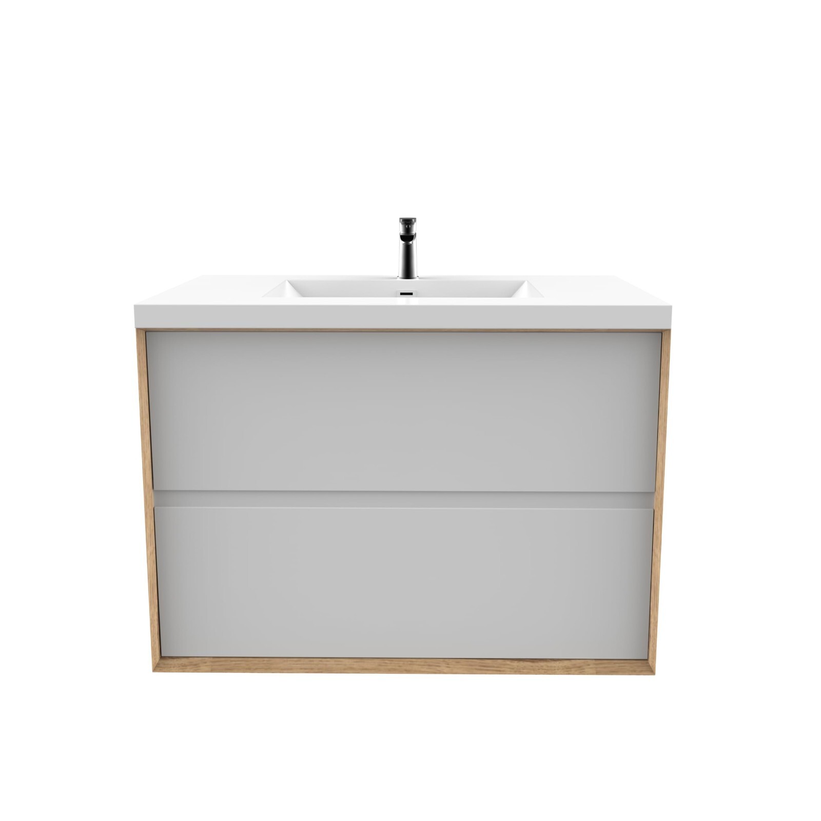 42″ Luxury Wall Mounted Bathroom Vanity Cabinet, Sink Top, Bath Storage Vanity