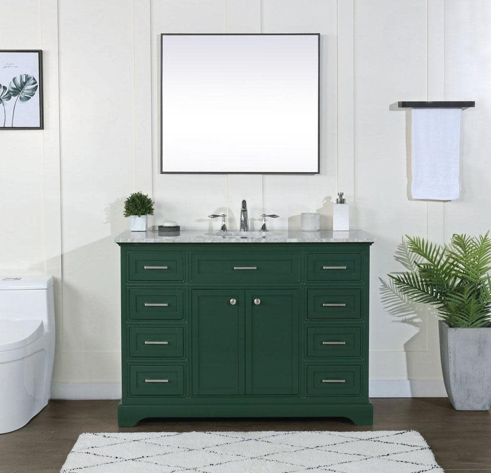 Elegant Lighting VF15048WH Americana 48″ – Natural Wood