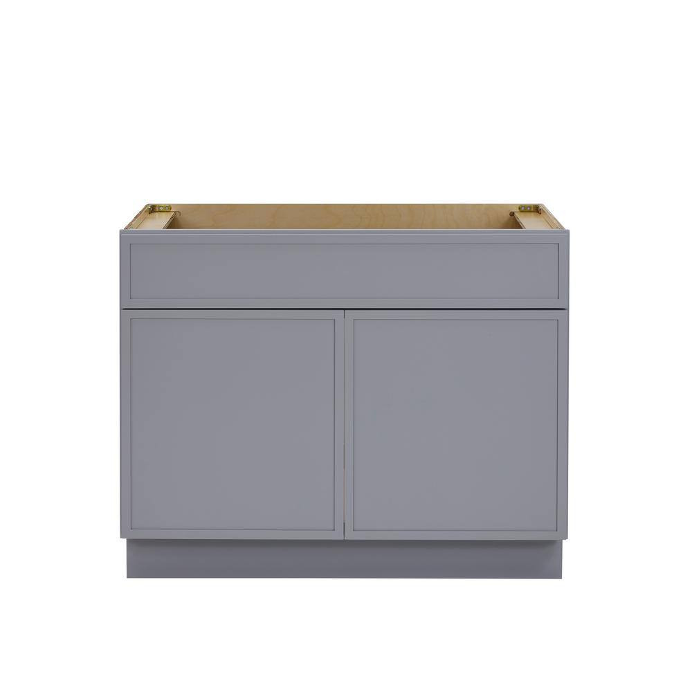 39 In. W X 21 In. D X 32.5 In. H 2-Doors Bath Vanity Cabinet without Top in Gray