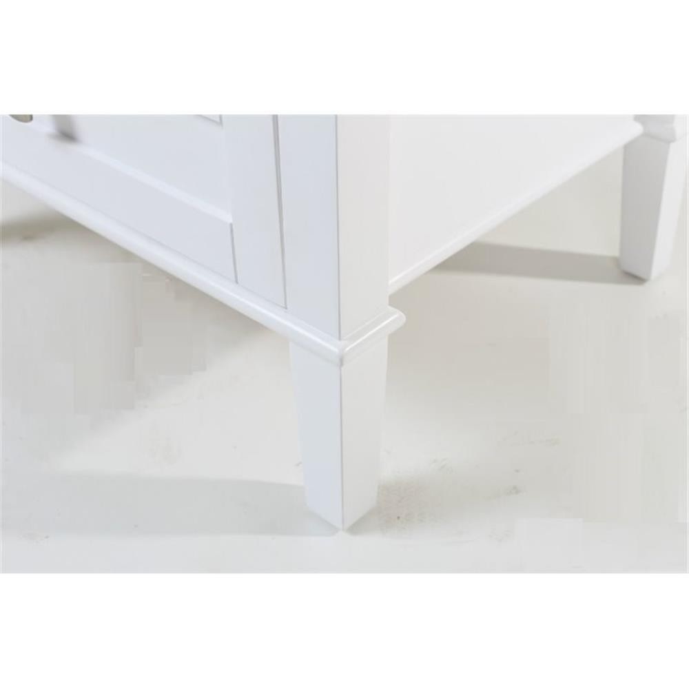 Pemberly Row Modern / Contemporary 34″ Bath Vanity in White Finish