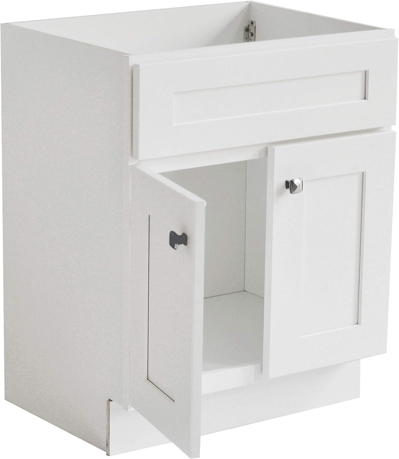 Brookings 24 Inch Bathroom Vanity, Ready to Assemble, Solid Wood, Sherwin Willia
