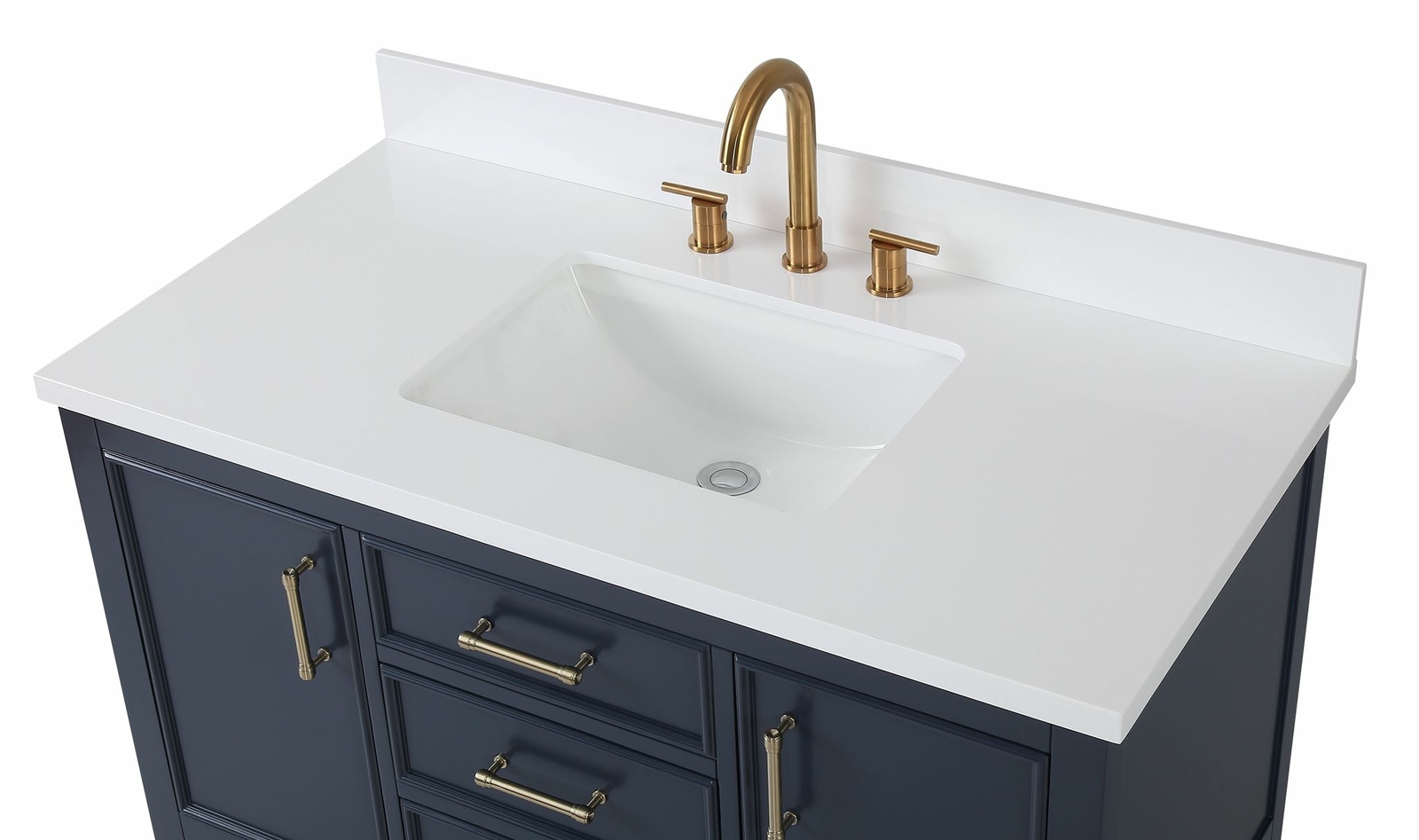 42 inch Navy Blue Color Finish Single Sink Bathroom Vanity – Felton 7220NB