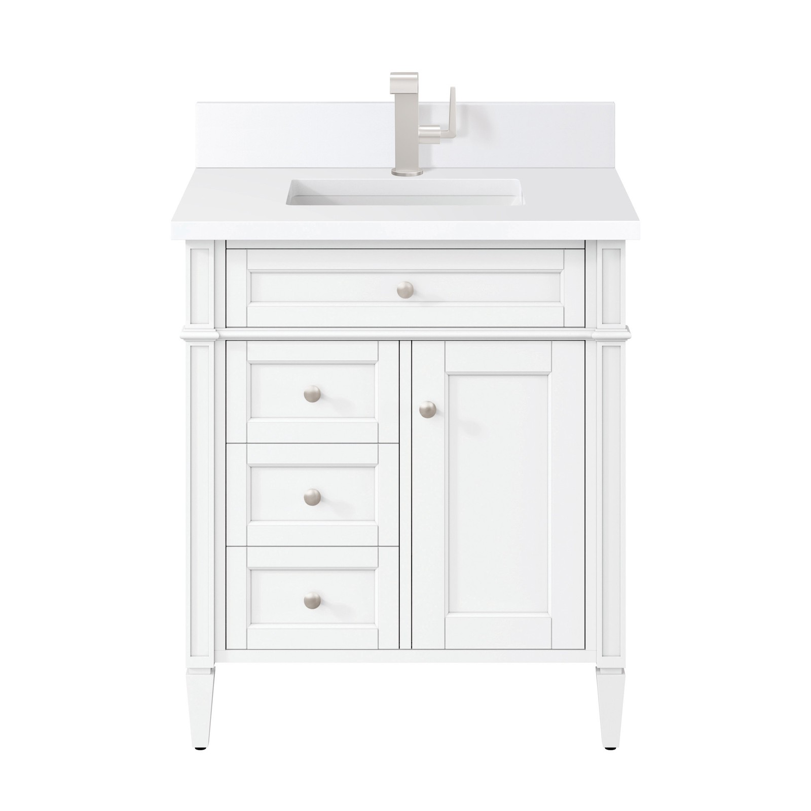 James Martin Vanities 655-V30-1WZ Brittany 30″ – White