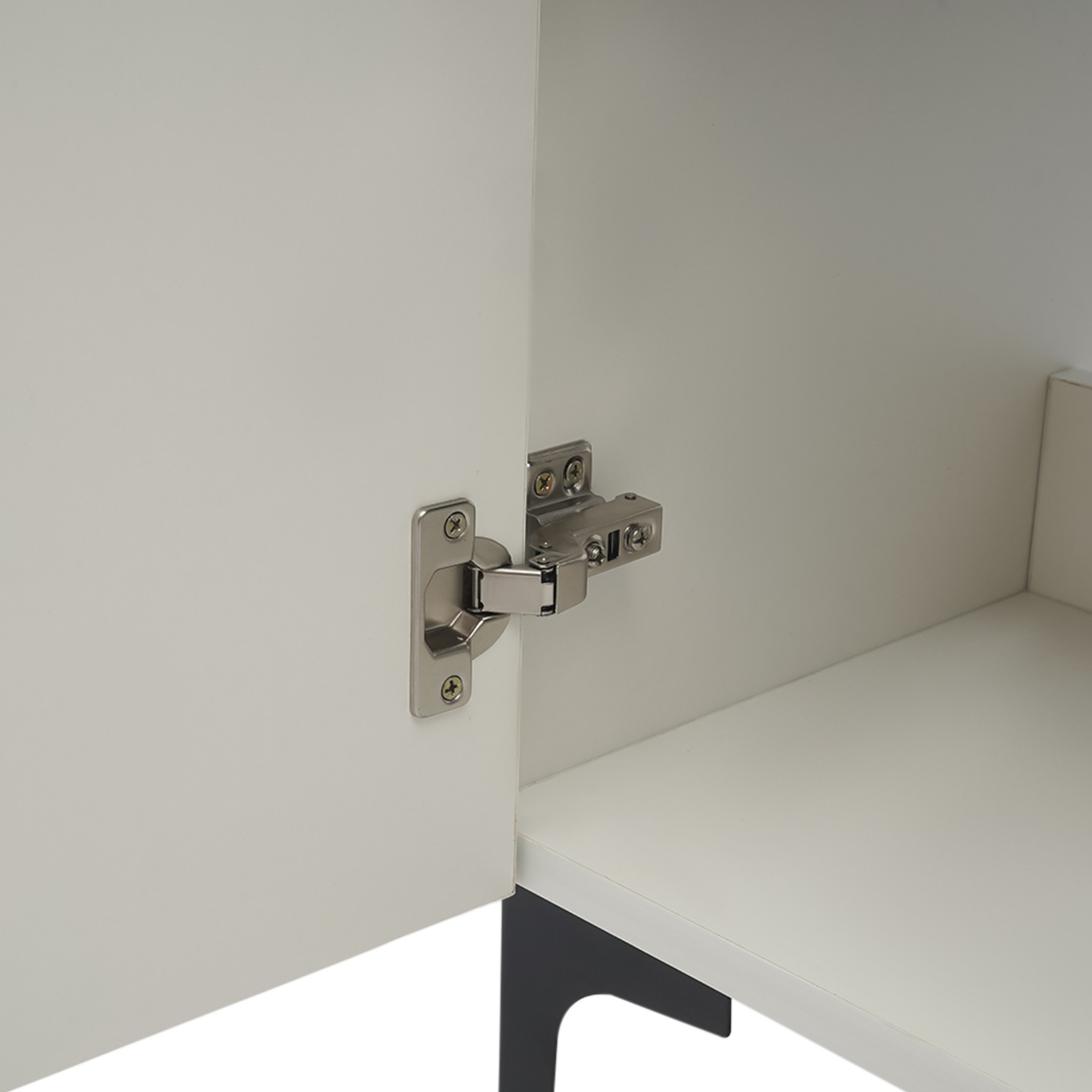 White Bathroom Vanity Cabinet Storage with Sink Combo with Drawers&Shelves
