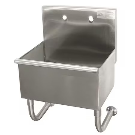 Advance Tabco Wss-16-25 Utility Sink 22 In X 16 In, 1, 2, Wall, Stainless Steel