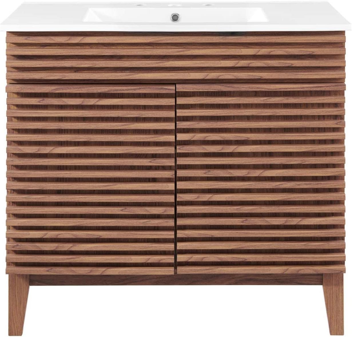 Render 36″ Bathroom Vanity in Walnut White