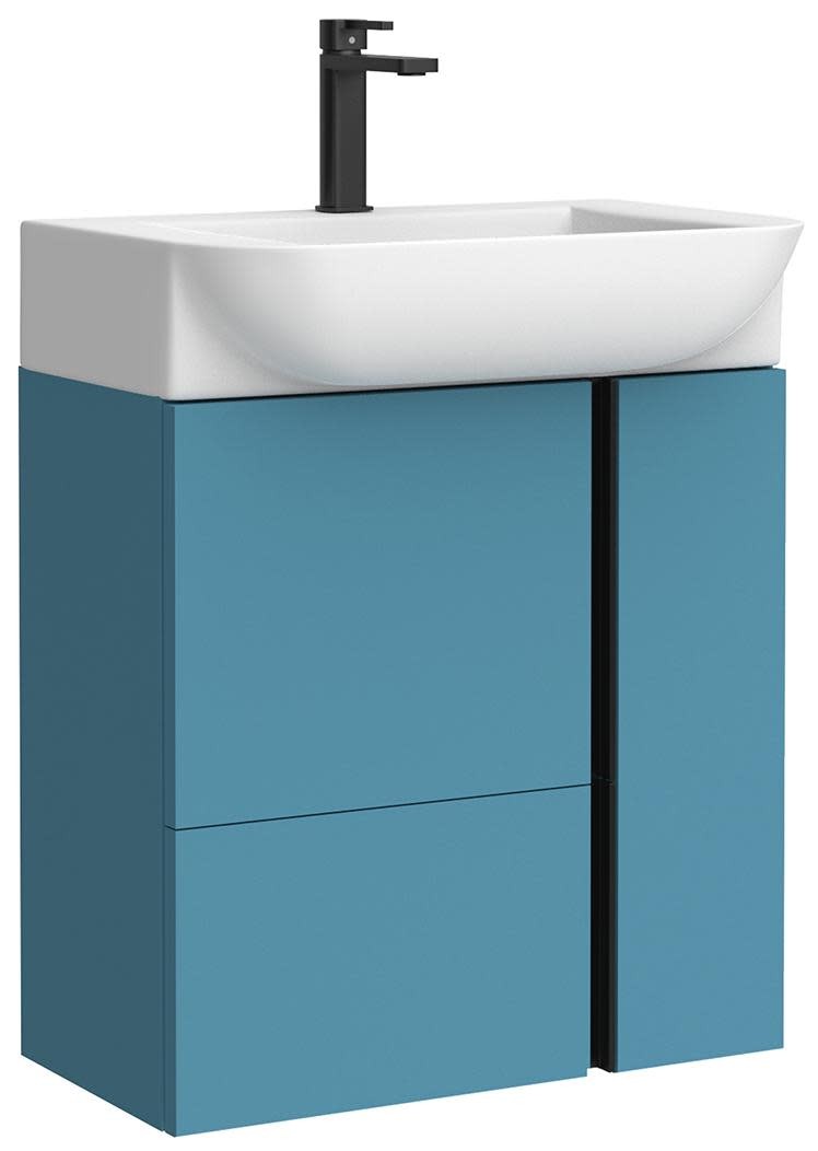 WS Bath Collections Camilia C55 Camilia 24″ Wall Mounted Single – Island Matte