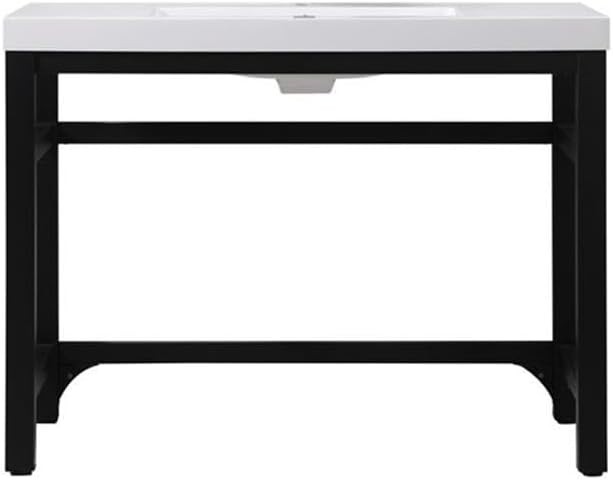 Elegant Lighting VF14542BK ADA Compliant Single Bathroom Metal Vanity in Black