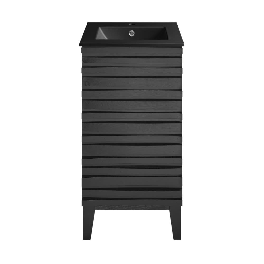 Swiss Madison SM-BV560 Cascade 18″ – Brown Oak / Matte Black