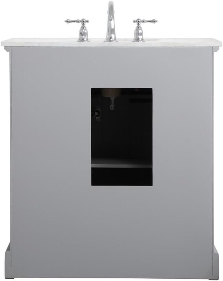 Elegant Lighting – VF15032GR – 32 Inch Single Bathroom Vanity in Grey