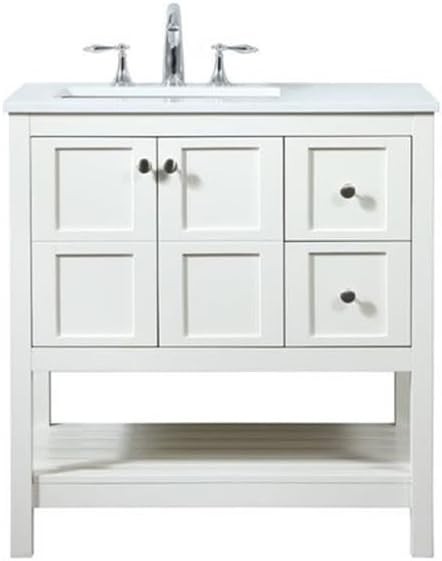 Elegant Lighting – VF16432WH – 32 inch Single Bathroom Vanity in White