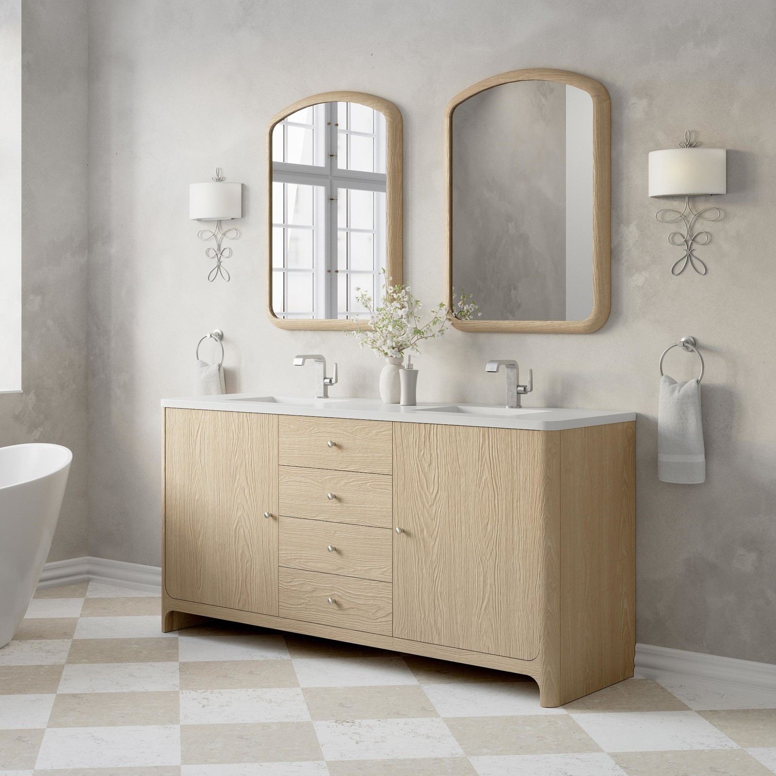James Martin Vanities D125-V72-3WZ Gracyn 72″ – Coastal DriftWood
