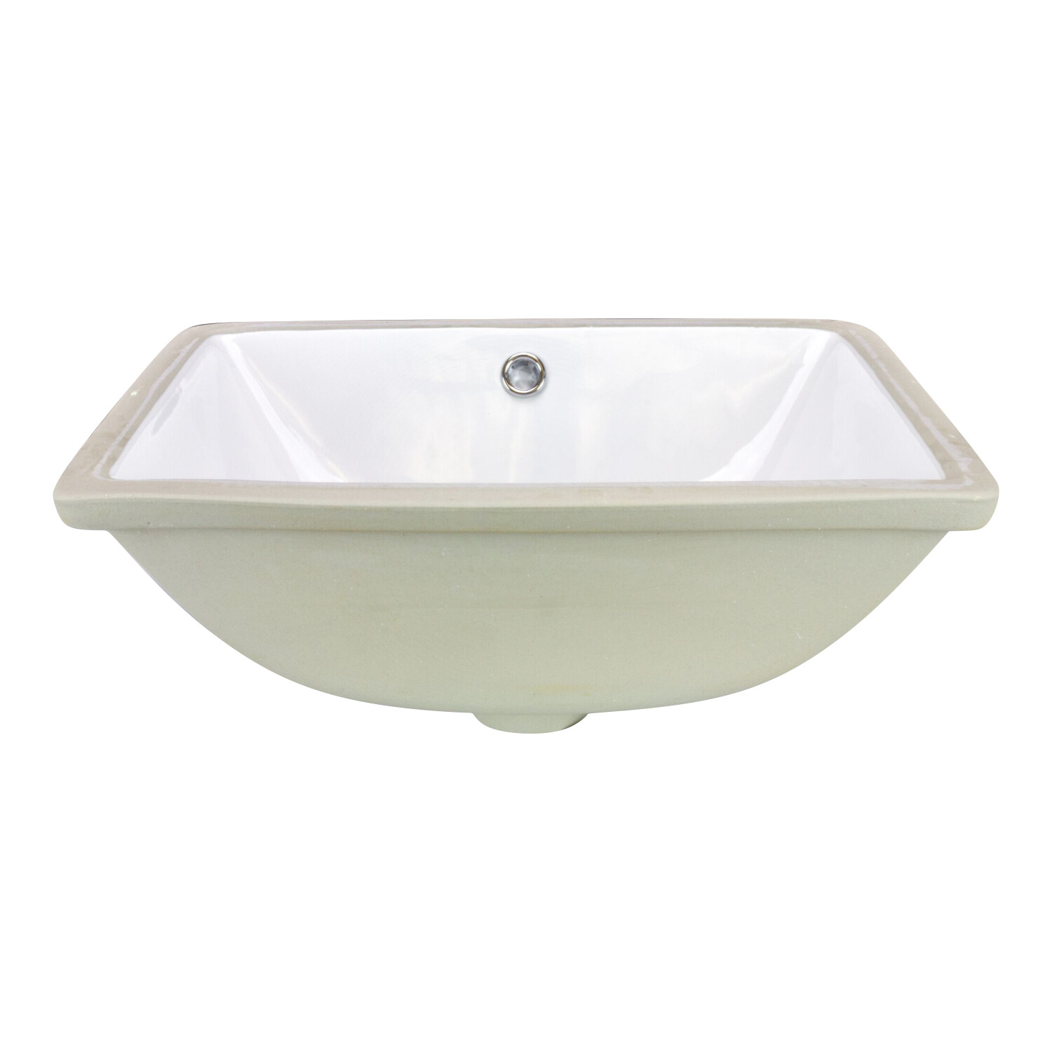 Pool Rectangular Undermount Bathroom Vanity Sink 18″ X 13″ X 7″ White Porcelain