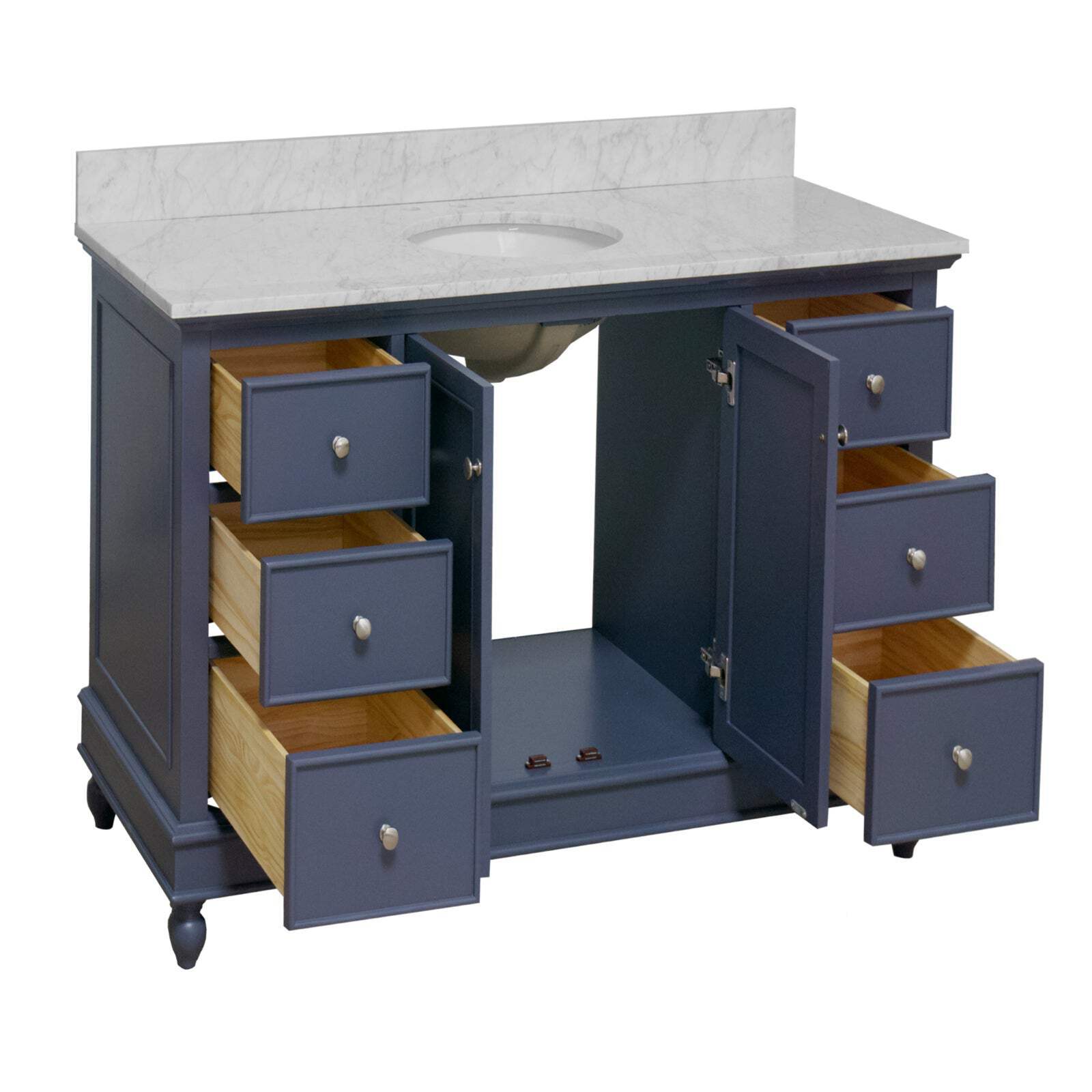 Bella 48-inch Vanity with Carrara Marble Top