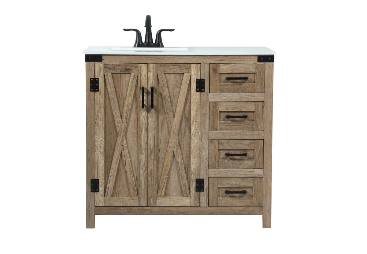 Elegant Lighting VF90236 Grant 36″ – Natural Wood