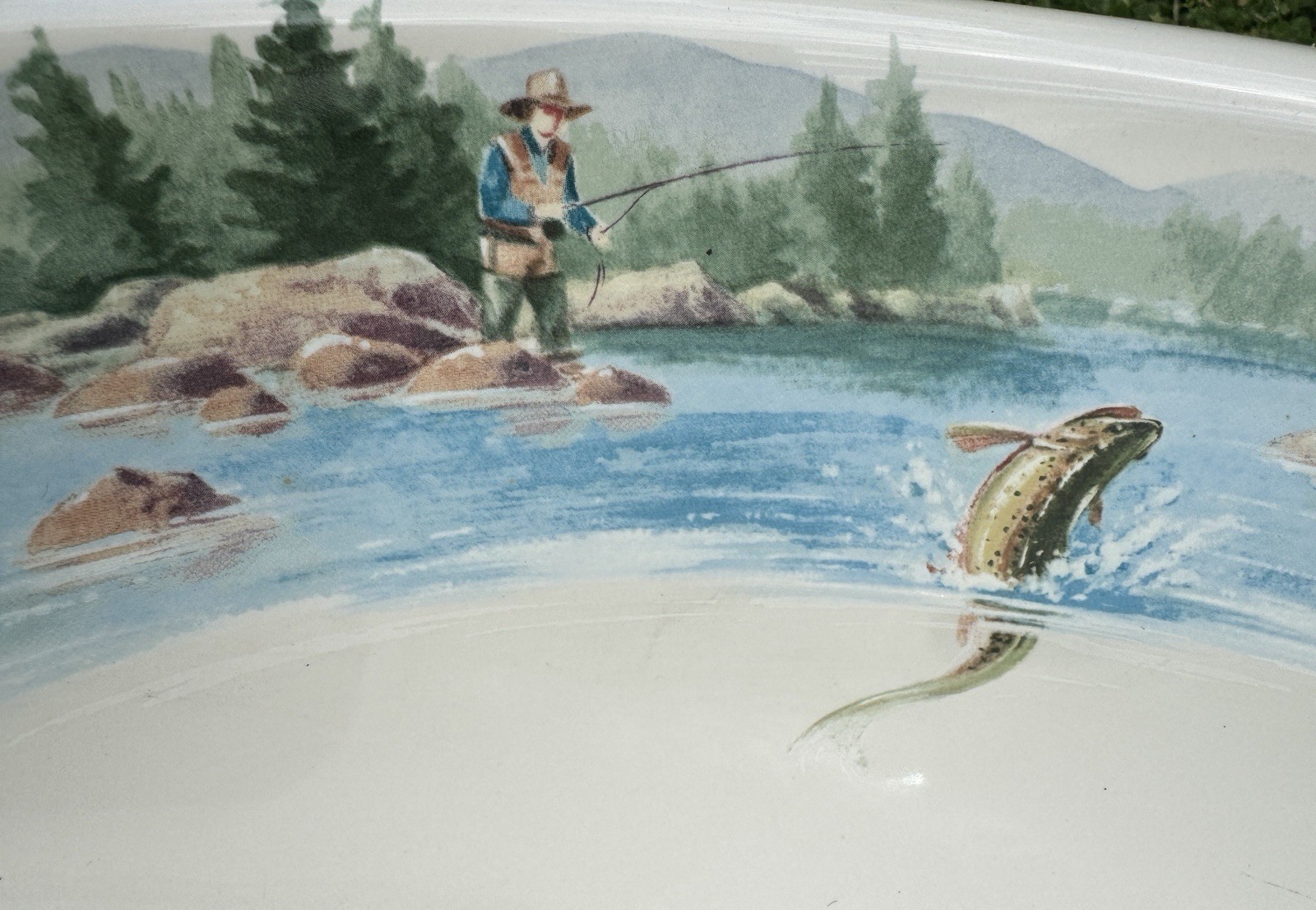 Kohler K-14274-RF-96 The Rod And the Fly Sink + Faucet Trim Bass Trout Fishing