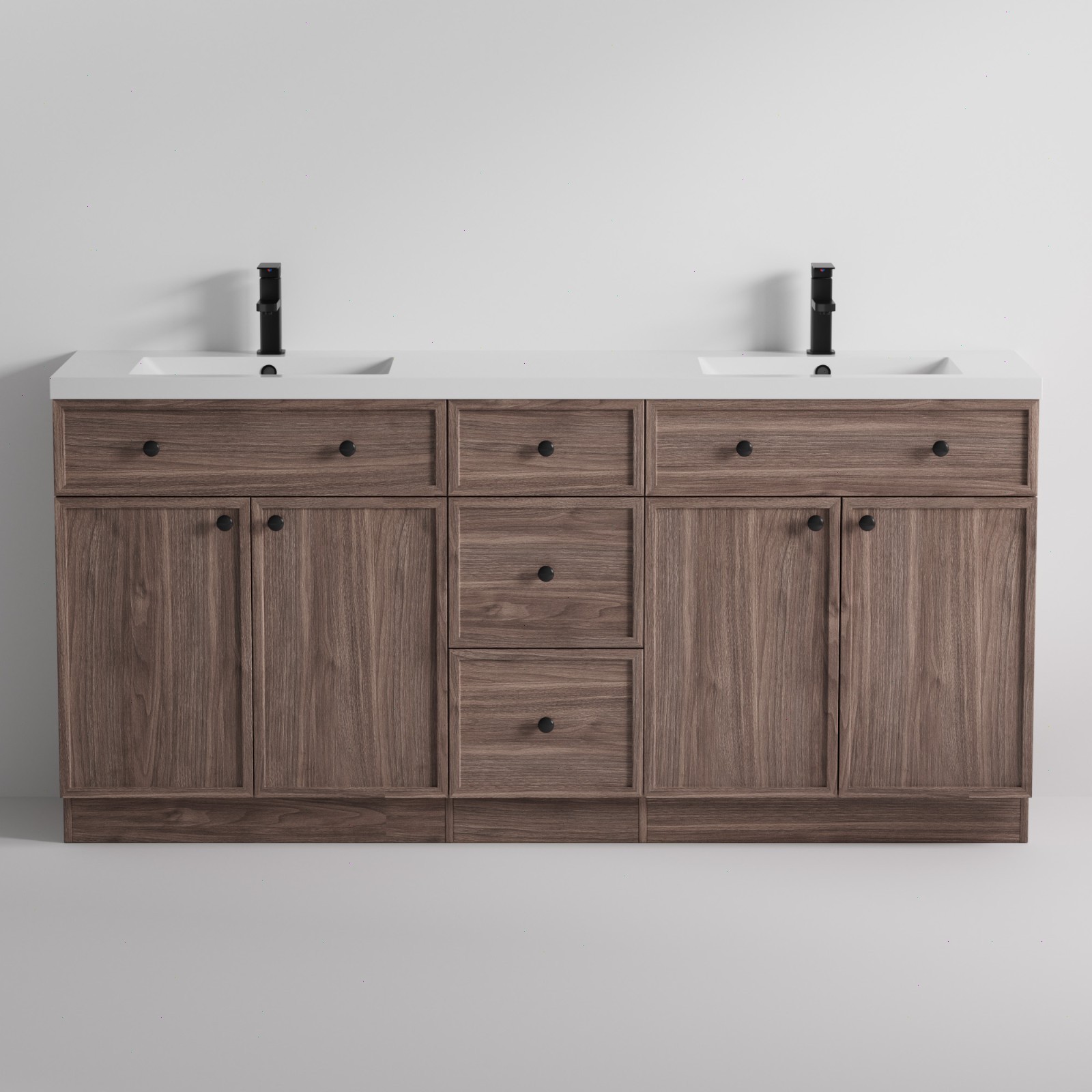 36″/ 48″/ 60″ /72″ Bathroom Vanity Set W/Drop in Sink Faucet Cabinet Combo