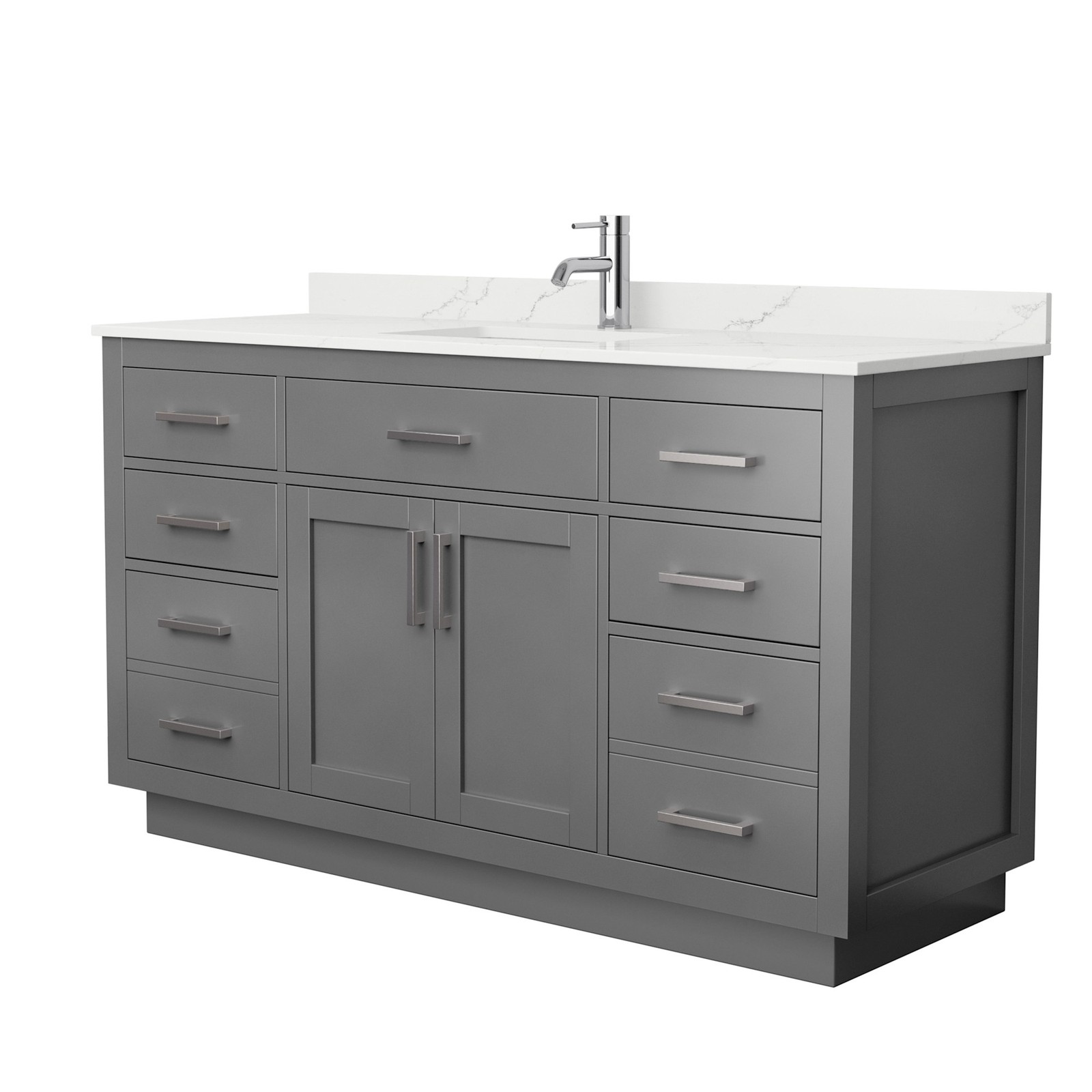 Wyndham Collection WCG262660S-QTZ-UNSMXX Beckett TK 60″ – Dark Blue / White