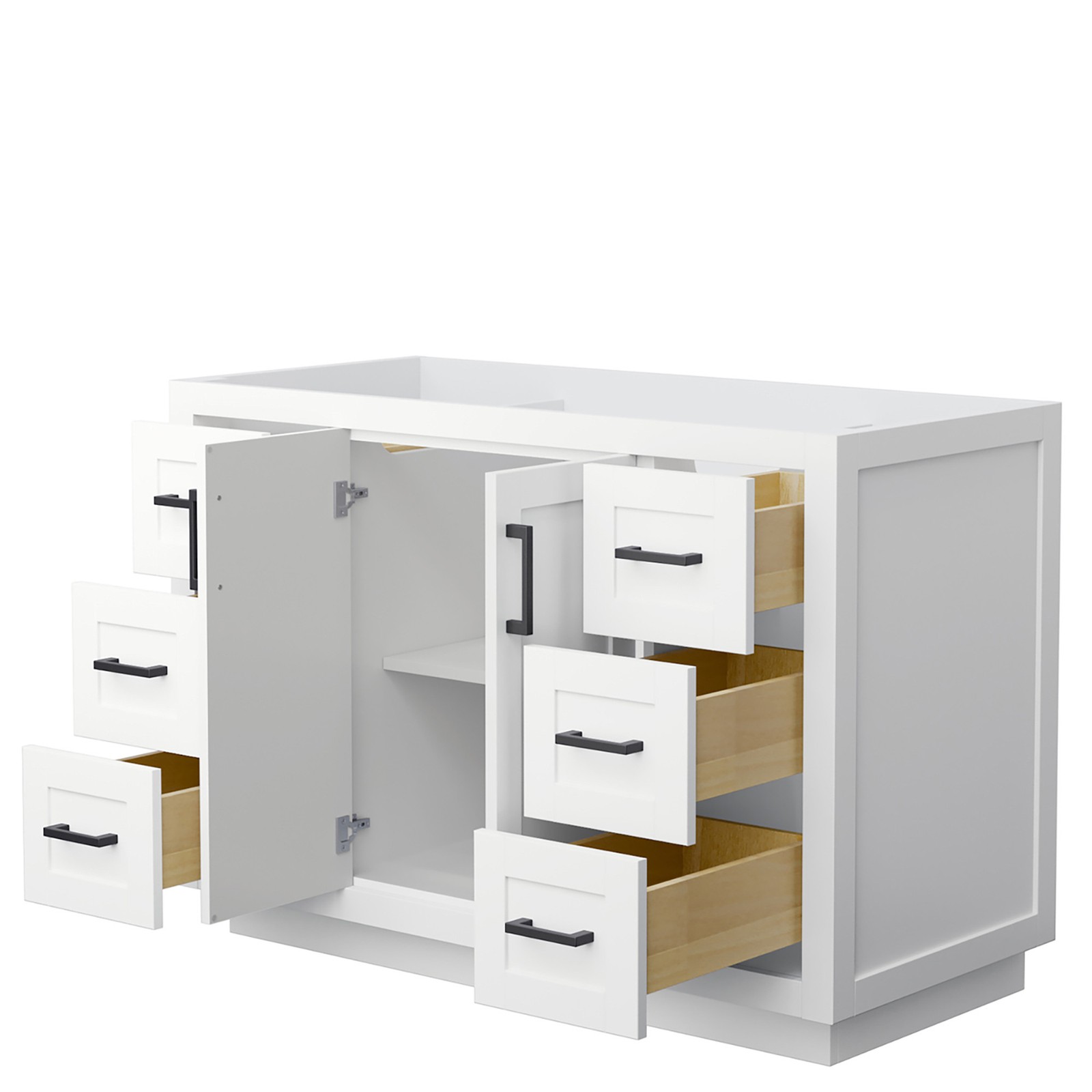 Wyndham Collection WCF2929-48S-CX-MXX Miranda 48″ Single – White / Brushed Gold