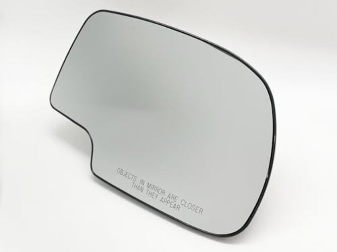 APA Replacement Mirror Glass Non-Heated with Base for Passenger Side Non-Heated