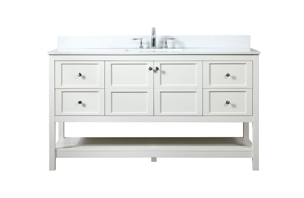 Elegant Lighting VF16460 Theo 60″ – White