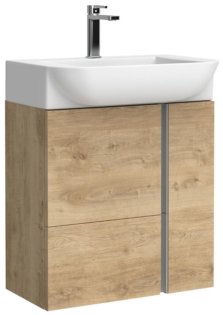 WS Bath Collections Camilia C55 Camilia 24″ Wall Mounted Single – Wood
