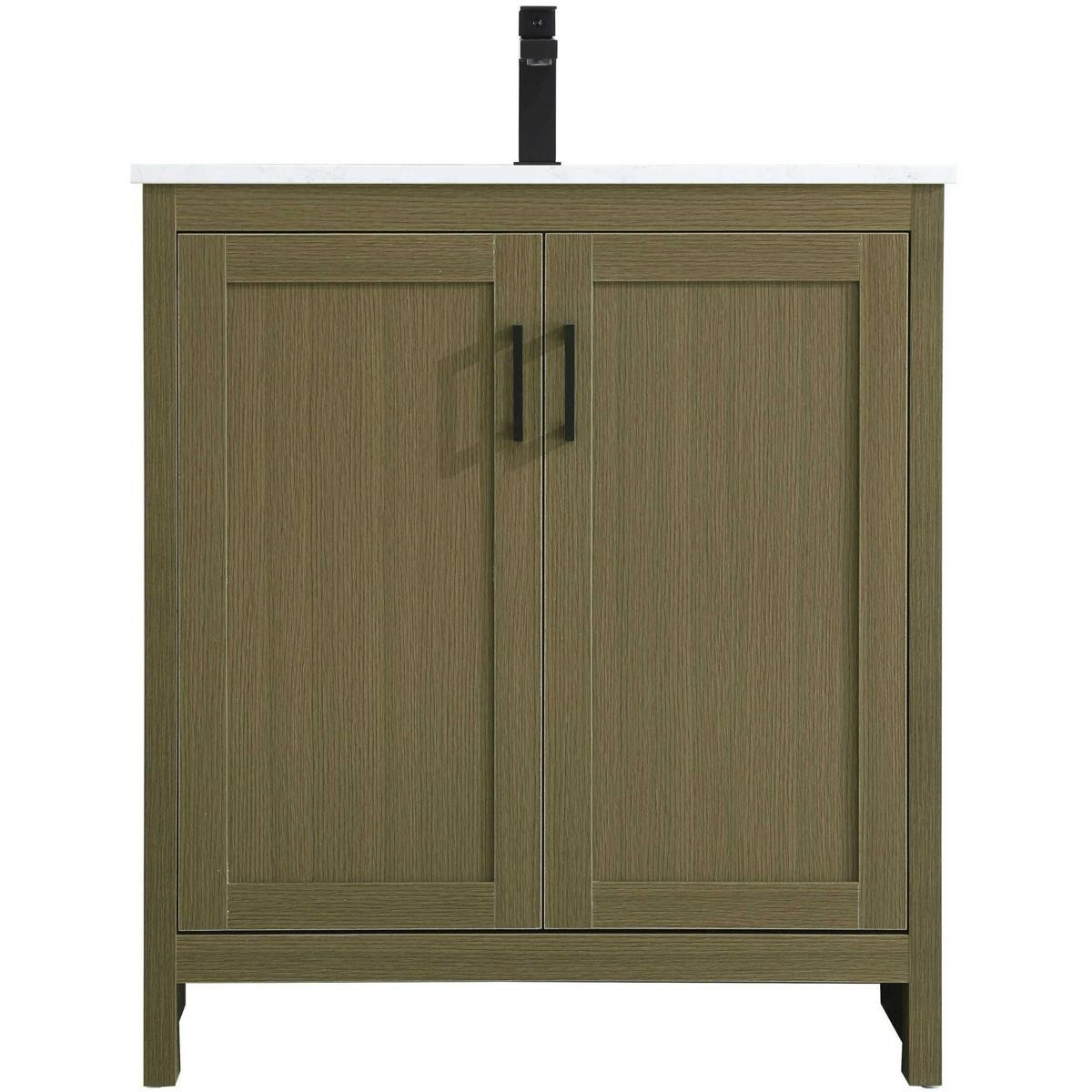 Elegant Lighting VF25130MCB Finnley Vanity Chestnut Brown