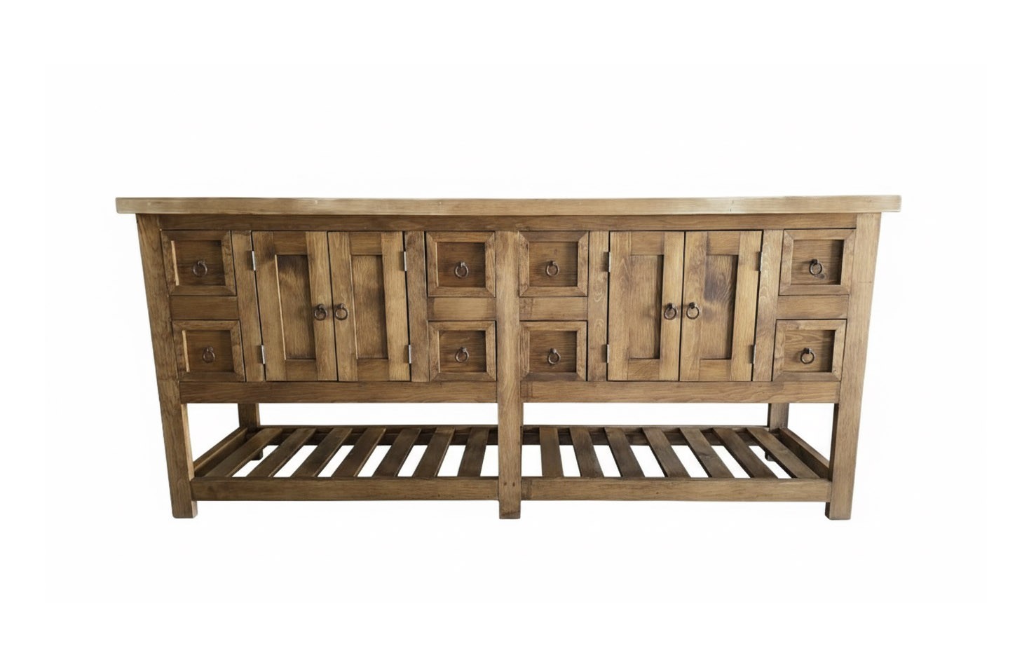 Belmont Rustic Double Sink Bathroom Vanity