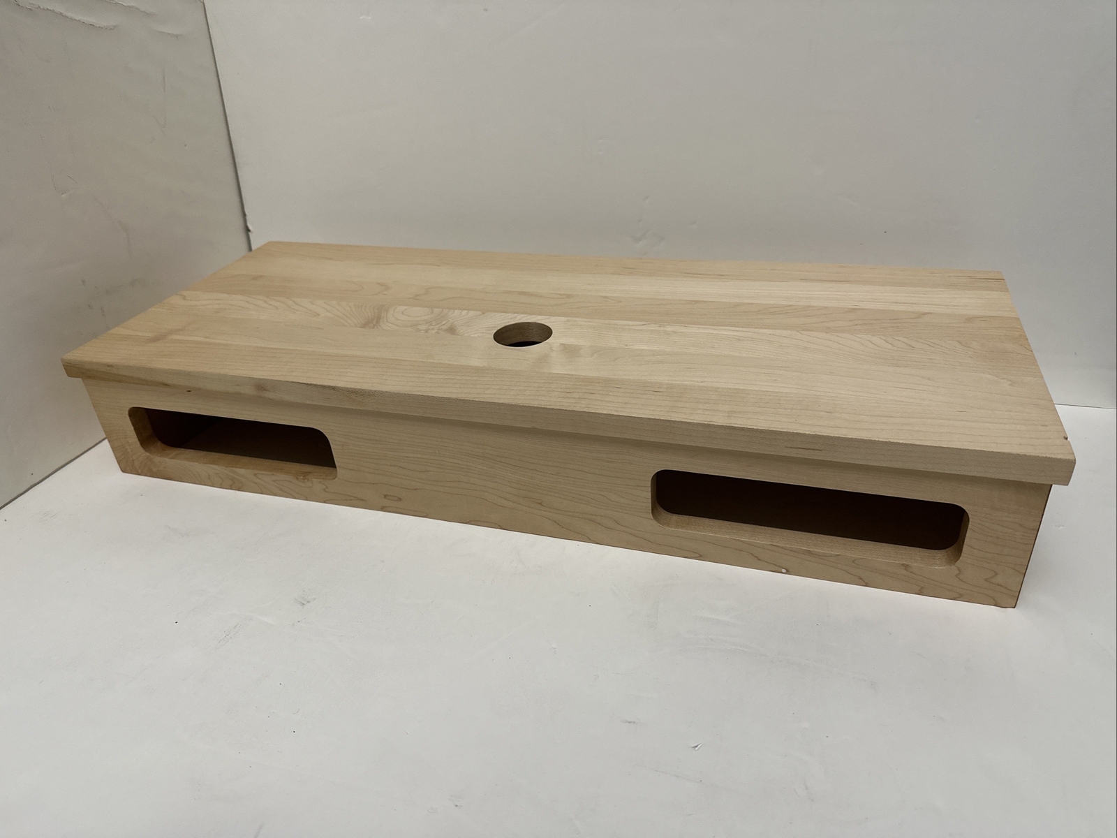Signature Hardware 18″ NADIYA WALL-MOUNT VESSEL SINK VANITY UNFINISHED MAPLE