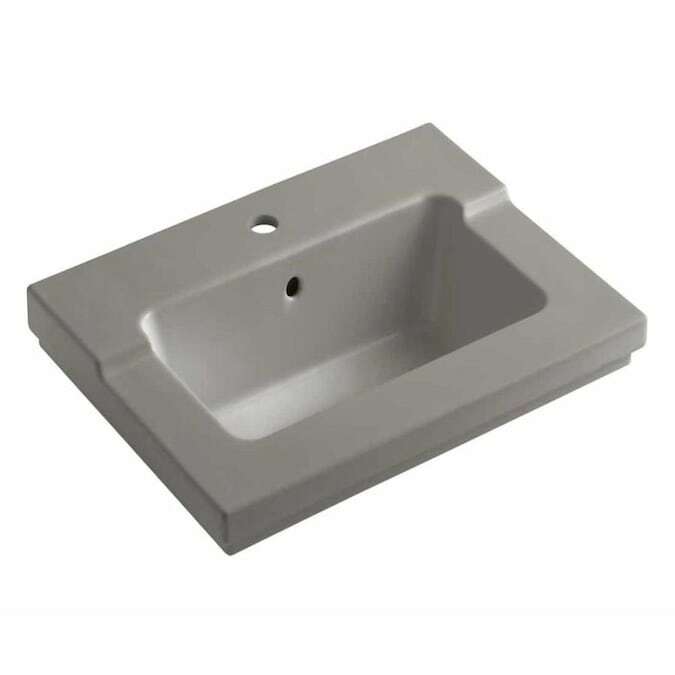 Kohler K-2979-1-K4 Tresham Cashmere 25 7/16″ 1-Hole Vanity Top Bathroom Sink