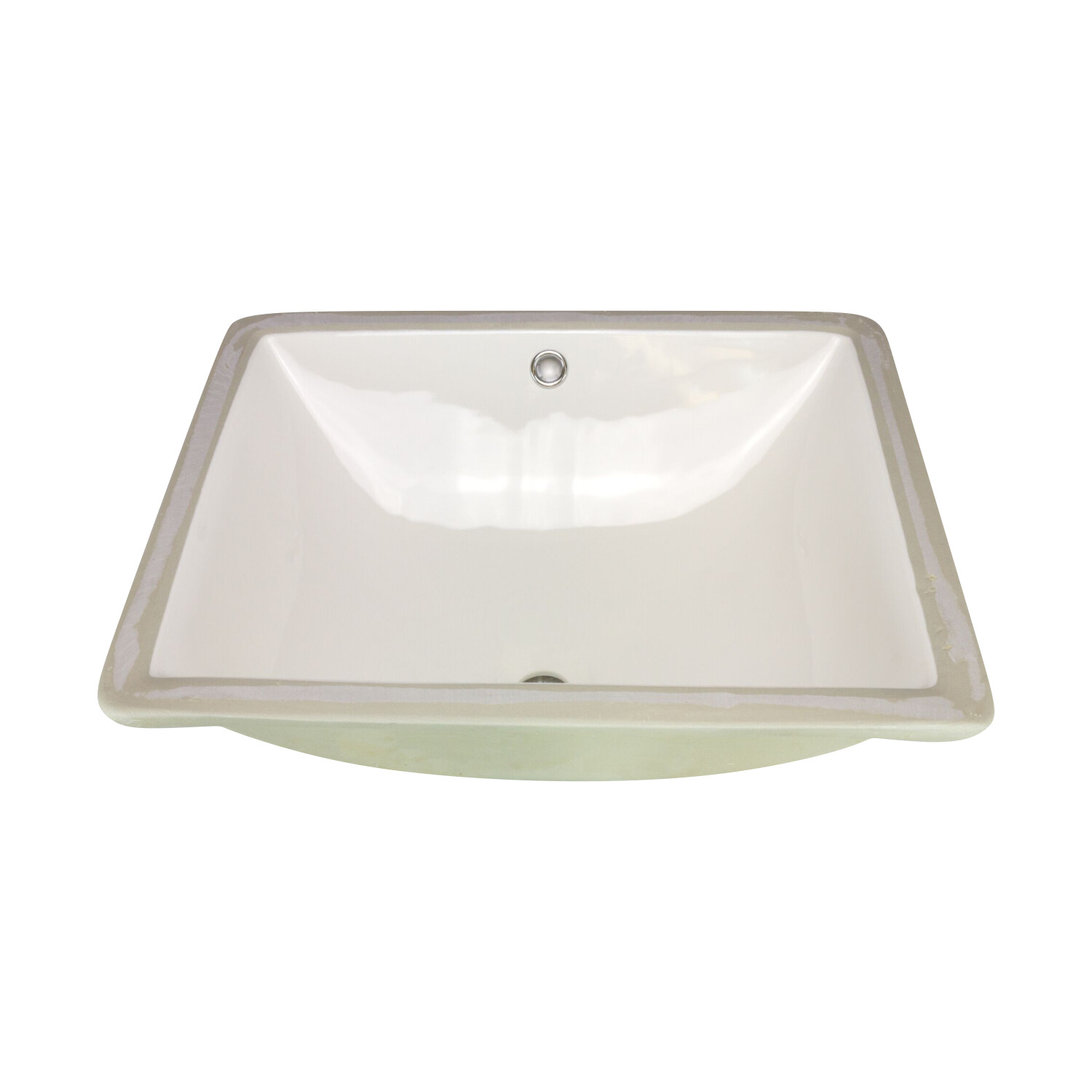 Cenote Rectangular Undermount Bathroom Sink 20-1/4″ x 15-1/4″ Ivory Porcelain
