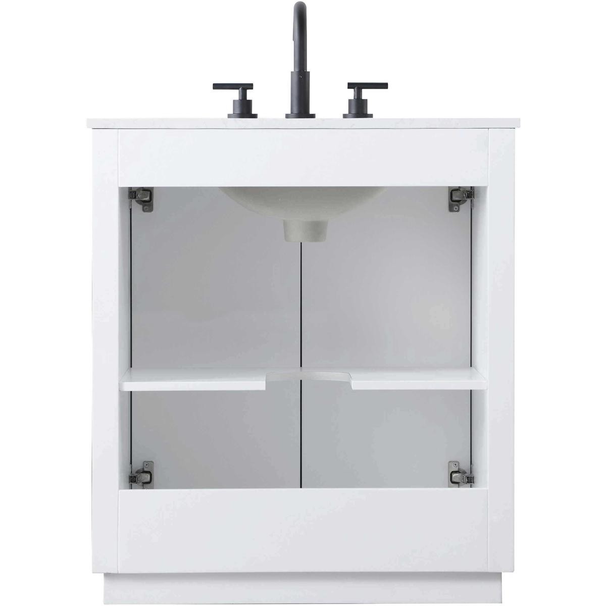 Elegant Lighting VF29030WH Chase 30 X 34 inch White Bathroom Vanity Cabinet
