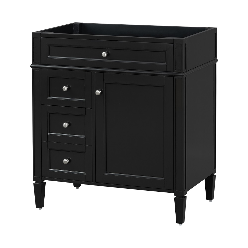 Vanity with no sink Two drawers One pull-out drawer