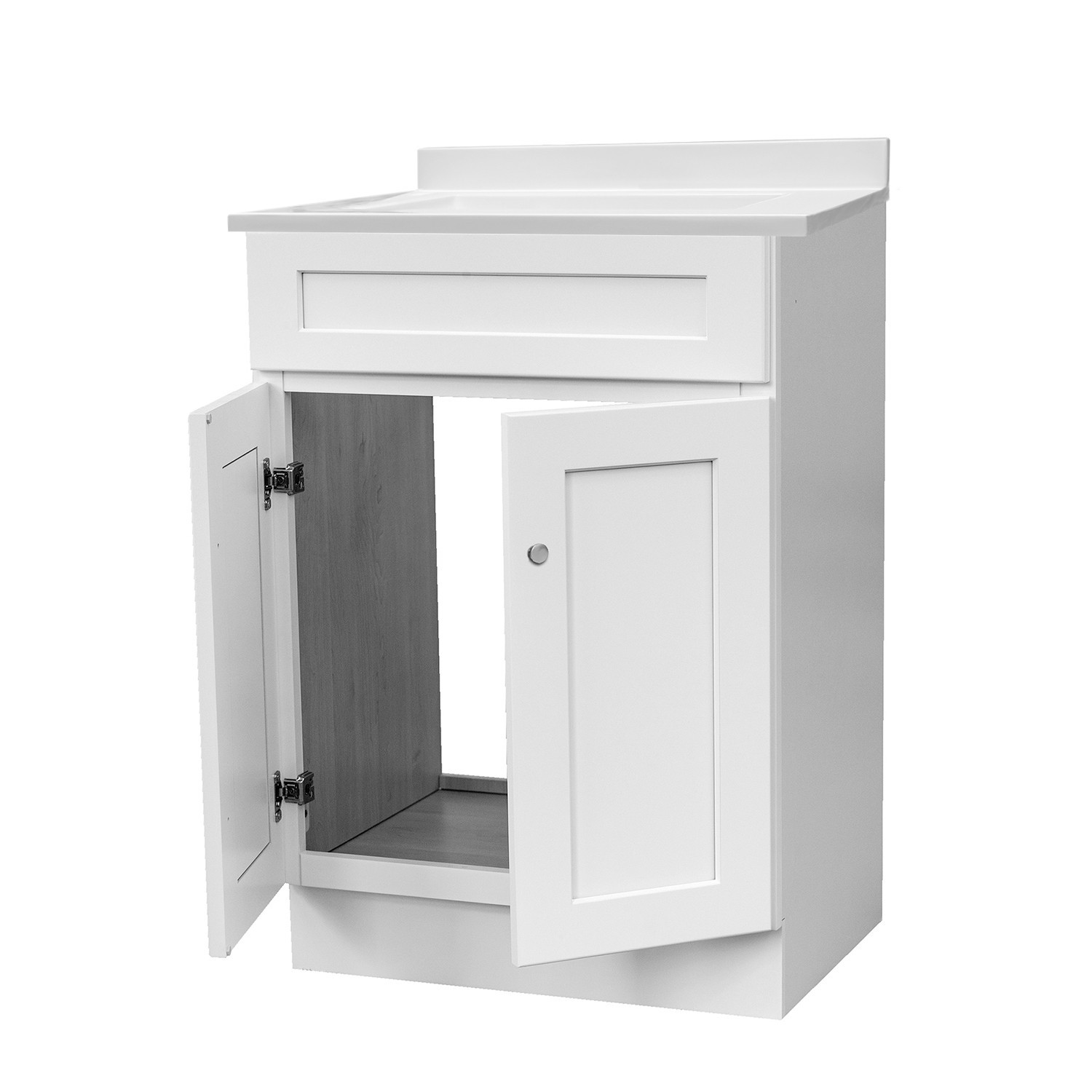 24X18 White Shaker Style Vanity Cabinet with Top