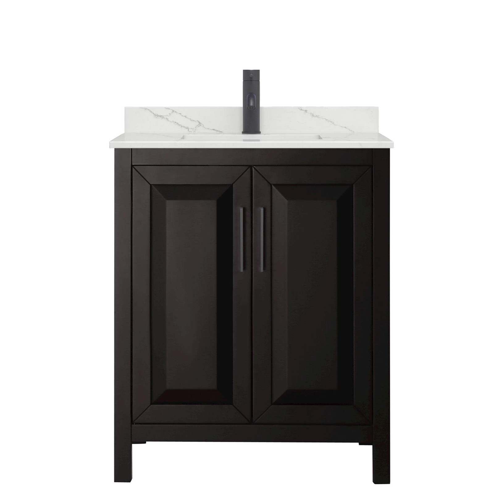 Wyndham Collection WCV252530S-QTZ-UNSMXX Daria 30″ – Dark Blue / Giotto Quartz