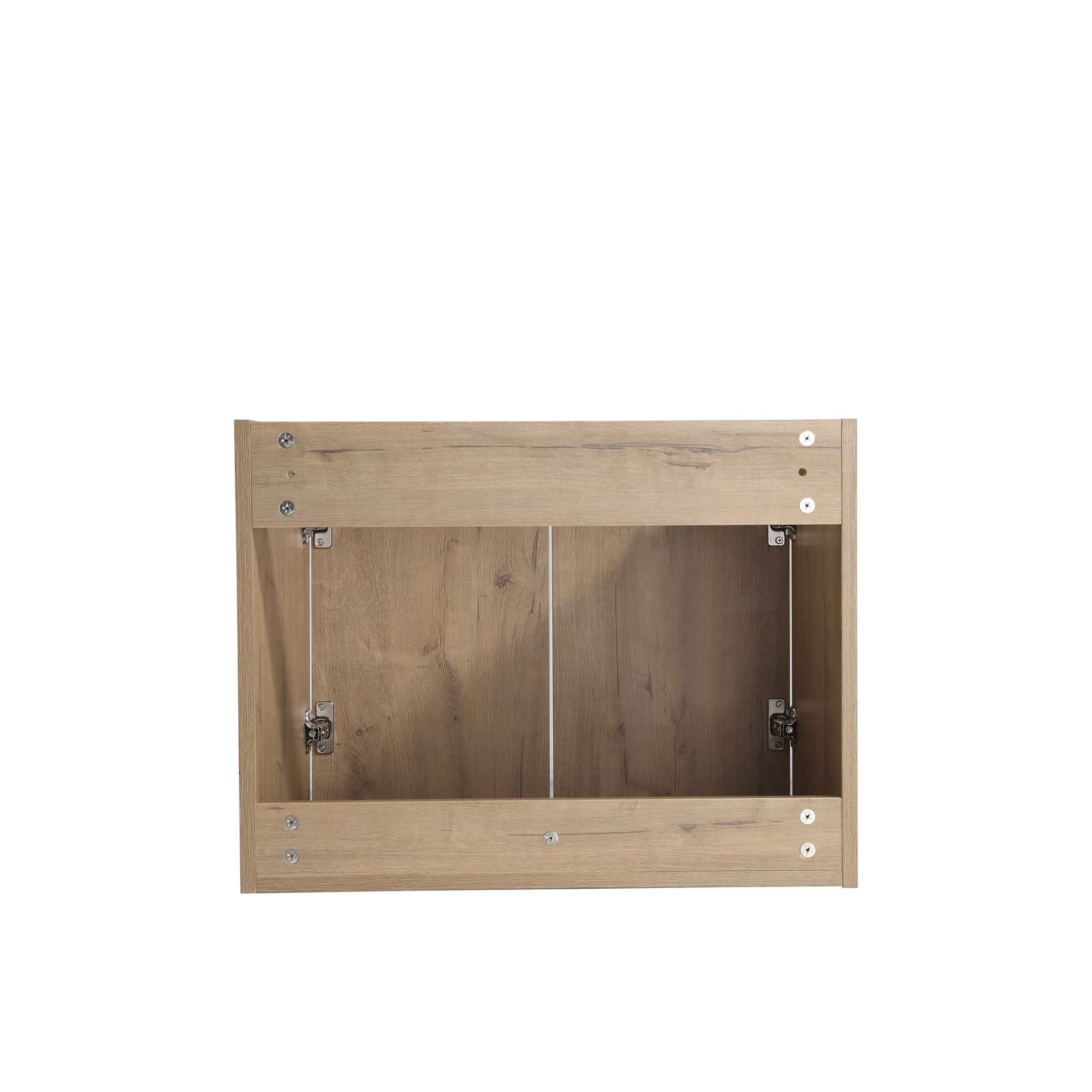 Bathroom Vanity with Sink Wall Mounted Wood Vanity and Resin Sink with 2 Doors