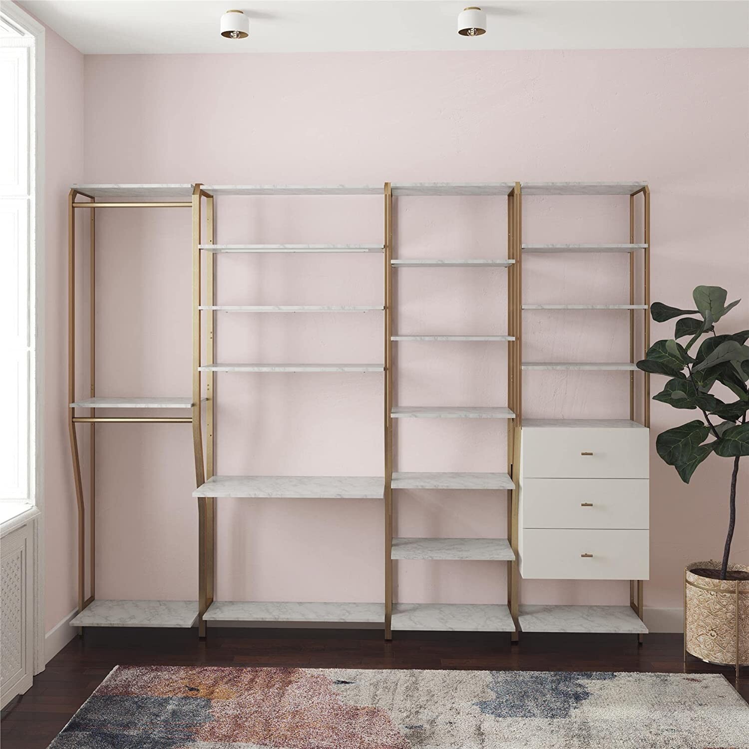 CosmoLiving by Cosmopolitan Gwyneth Closet-Vanity