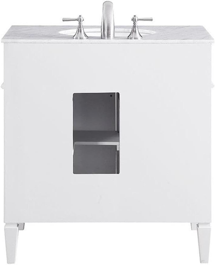 Elegant Lighting – VF-1024 – 32 In. Single Bathroom Vanity Set In White Finish