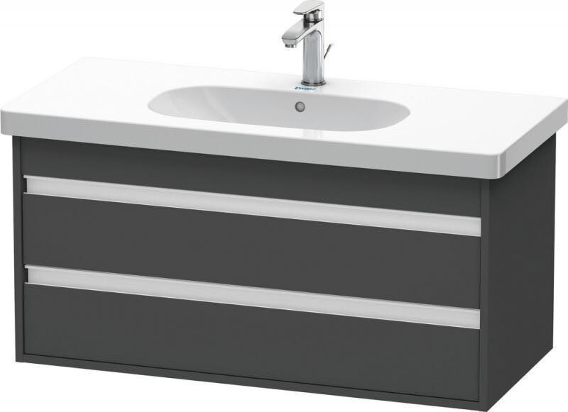 Duravit Ketho Vanity Unit – Wall-Mounted, Graphite Matt