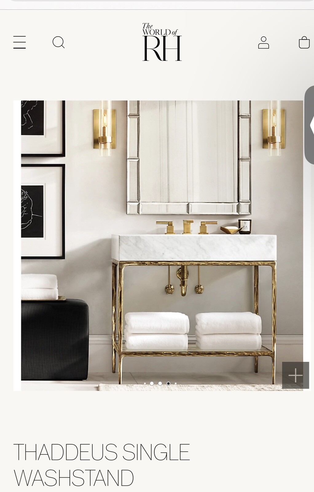 Restoration Hardware Vanity