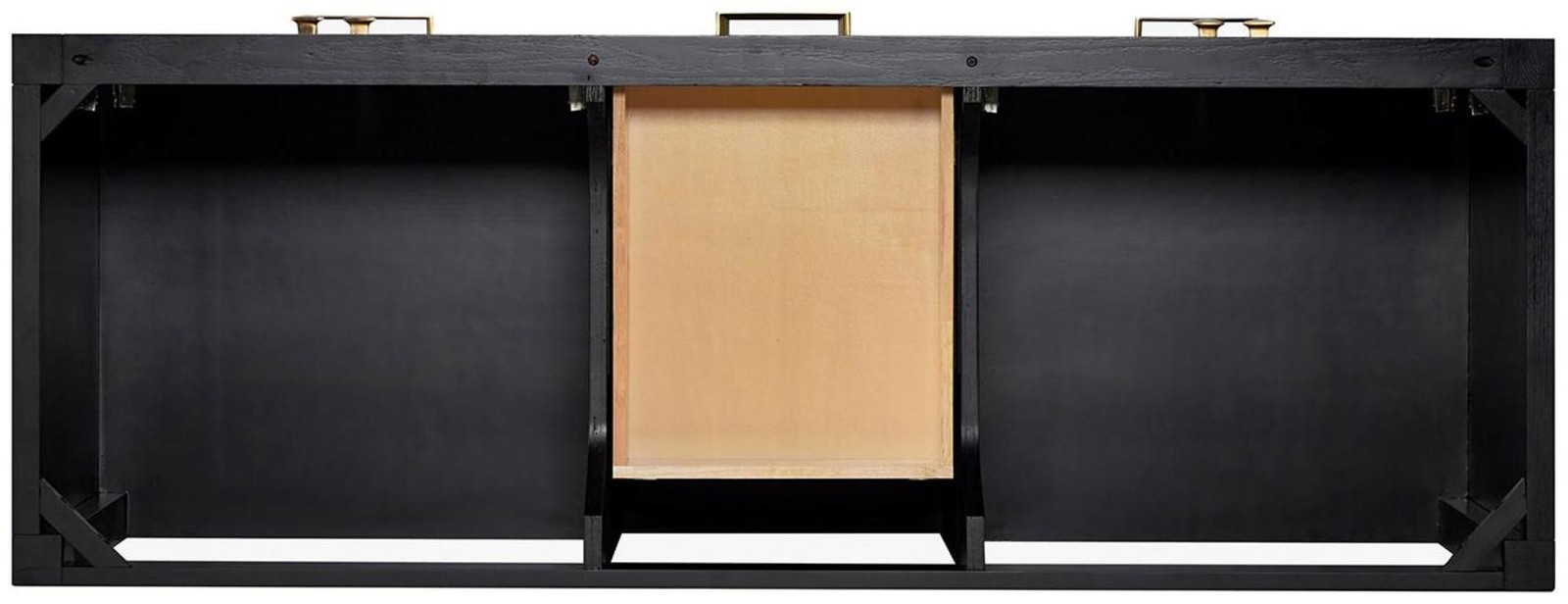 Ariel A060D-BC Cambridge 60″ Double – Brown Oak / Satin Brass Hardware