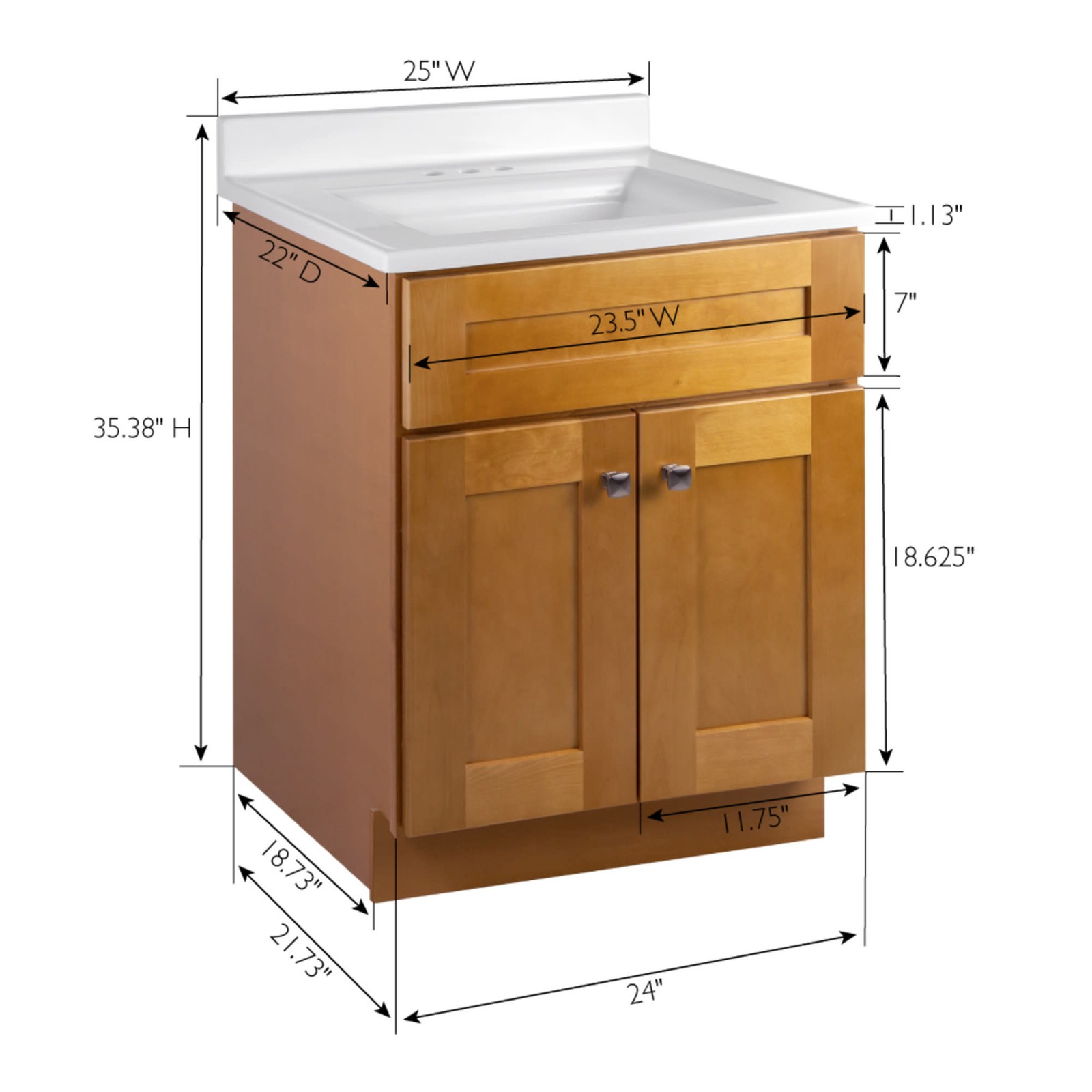 Design House 597856 Brookings 24″ – Modern Birch