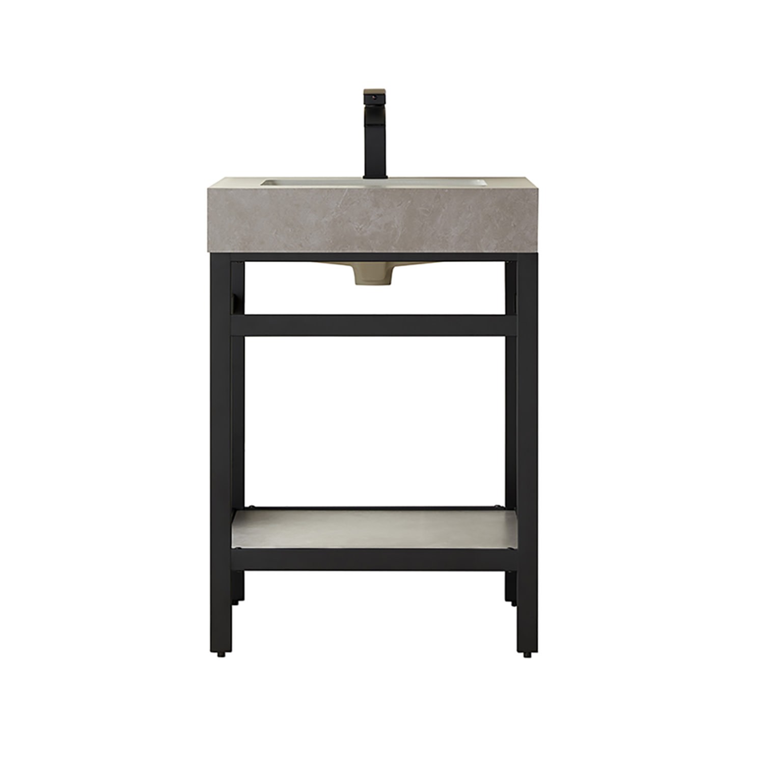 Miseno MV702524-NM Funes 24″ – Matte Black / Gray